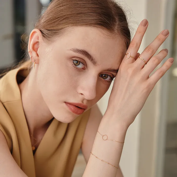 AURELIE GI Bracelets IRENE Open Circle Bracelet