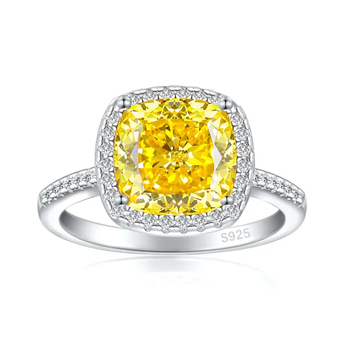 35ct Cushion Cut Halo Multi Color Sterling Silver Engagement Ring shine of diamond Rings 35ct Cushion Cut Halo Multi Color Sterling Silver Engagement Ring shine of diamond Rings