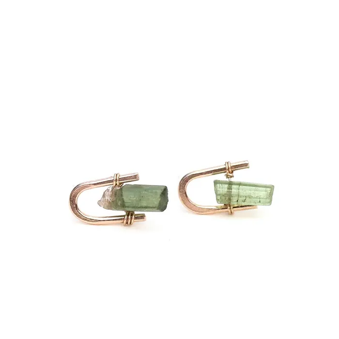 Alana Douvros Jewellery Earrings Tourmaline Staple Studs
