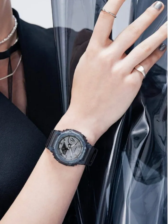 Earrings GSHOCK AD RSN GRAY SKELETON GMAS2100SK1A GSHOCK