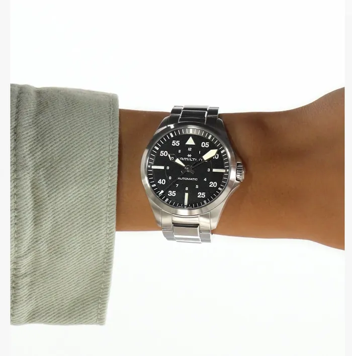 Earrings HamiltonKHAKI AVIATION PILOT AUTO 39MM Automatic 39mm H76305130 HAMILTON