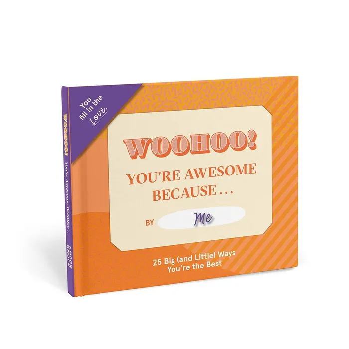Earrings Knock Knock Youre Awesome Because Fill in the Love Book