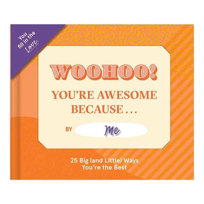 Earrings Knock Knock Youre Awesome Because Fill in the Love Book