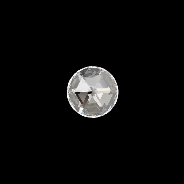 Envero Jewelry 075ct Round White Rose Cut Diamond D144 GIA Rings