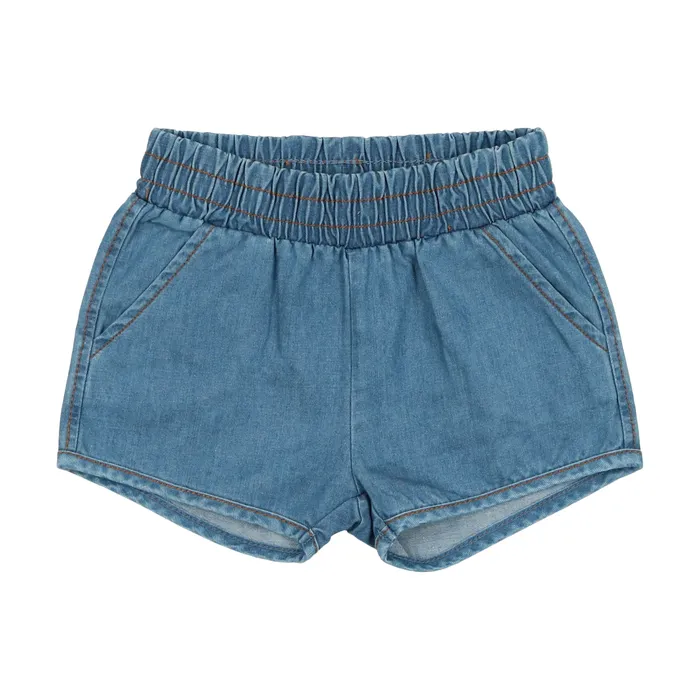 Lil Legs Denim Track Shorts Dark Denim Lil Legs Earrings