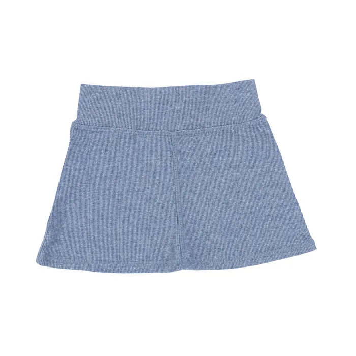 Lil Legs Earrings Lil Legs Ribbed Skirt Denim Heather