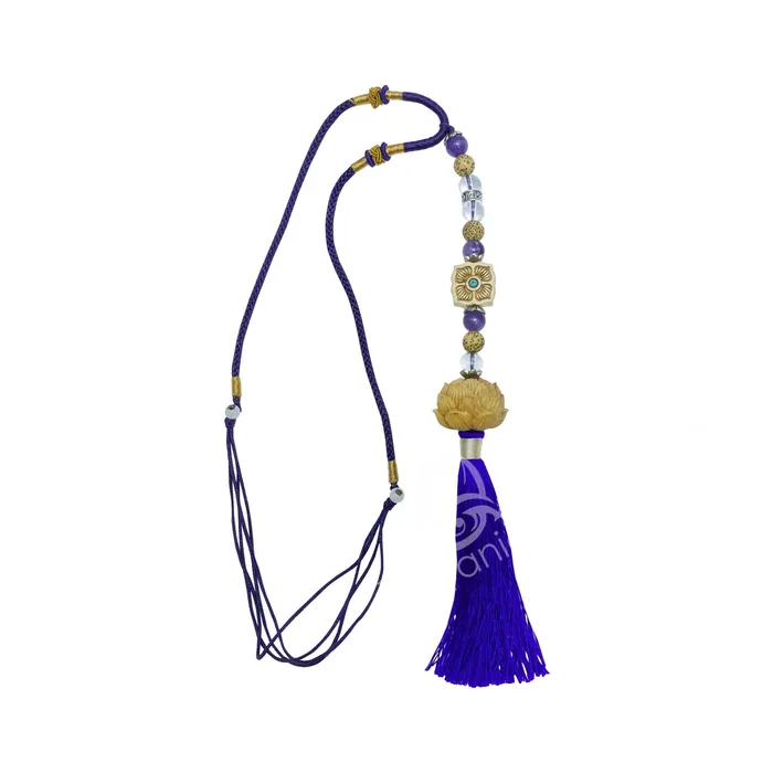 LOTUSSPIRITUALITY NECKLACE AMETHYST CLEAR QUARTZ 175 Oceanic Linkways Necklaces LOTUSSPIRITUALITY NECKLACE AMETHYST CLEAR QUARTZ 175 Oceanic Linkways Necklaces