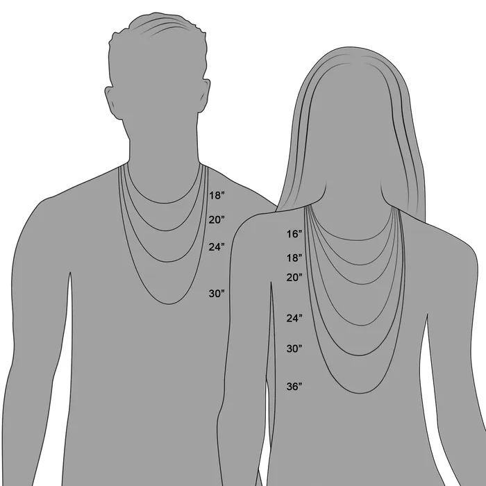 MayaMila 10k White Gold Wheat Chain 10mm Necklaces