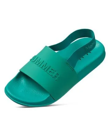 Memoi Waterproof Summer OpenToe Slides Green MKS0012 Memoi Rings