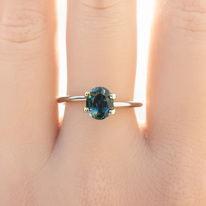 Rings Envero Jewelry 159ct Oval Cut Blue Green Montana Sapphire SO457 Rings Envero Jewelry 159ct Oval Cut Blue Green Montana Sapphire SO457