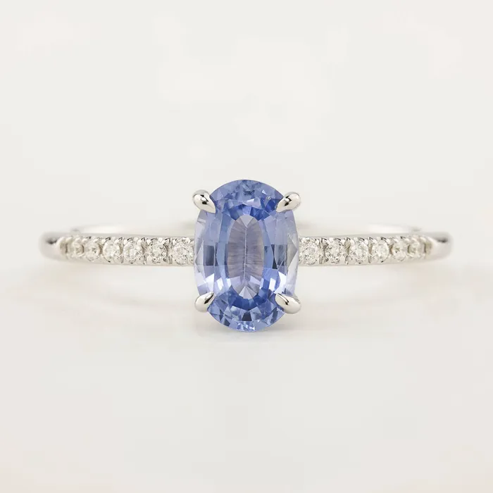 Rings Envero Jewelry Audrey Ring 096ct Ceylon Sapphire 14k White Gold One of a kind Rings Envero Jewelry Audrey Ring 096ct Ceylon Sapphire 14k White Gold One of a kind