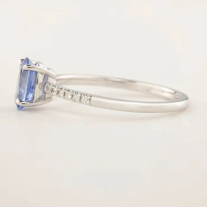 Rings Envero Jewelry Audrey Ring 096ct Ceylon Sapphire 14k White Gold One of a kind Rings Envero Jewelry Audrey Ring 096ct Ceylon Sapphire 14k White Gold One of a kind