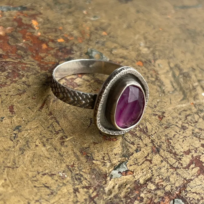 Rings Silver Moon Alchemy Organic Flourite Ring