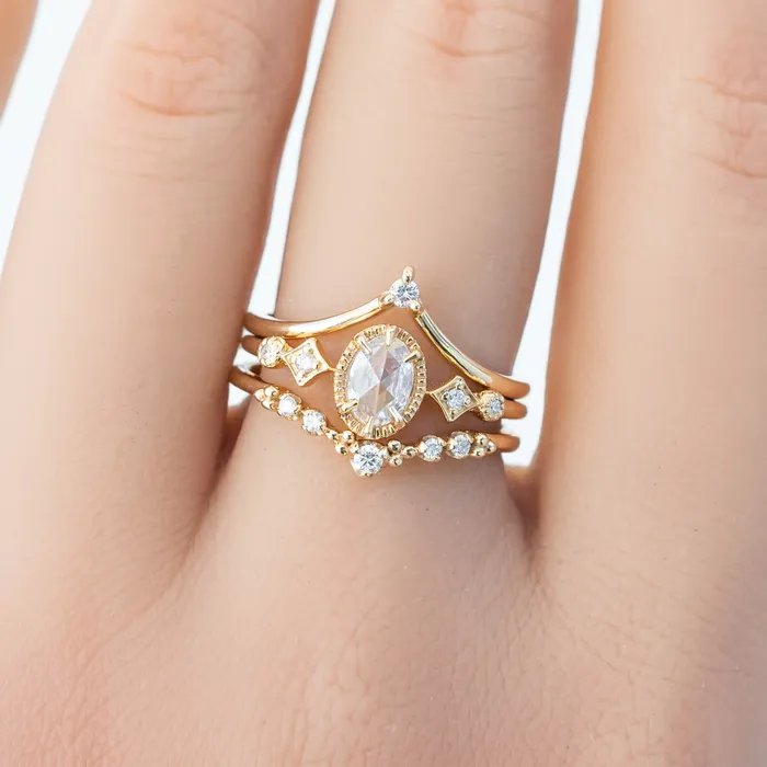 Stella Ring 029ct Oval Rose Cut Diamond 14k Yellow Gold One of a kind Envero Jewelry Rings Stella Ring 029ct Oval Rose Cut Diamond 14k Yellow Gold One of a kind Envero Jewelry Rings