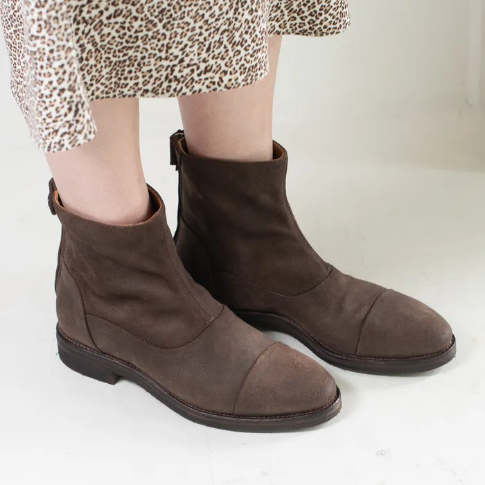 Alberto Fasciani Earrings Alberto Fasciani Gill 70009 Ankle Boot Espresso Suede ON SALE