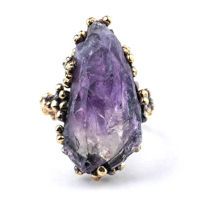 Amethyst Tip Ring Giardinoblu Rings