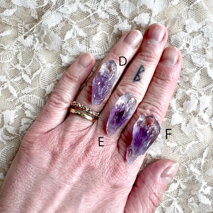 Amethyst Tip Ring Giardinoblu Rings