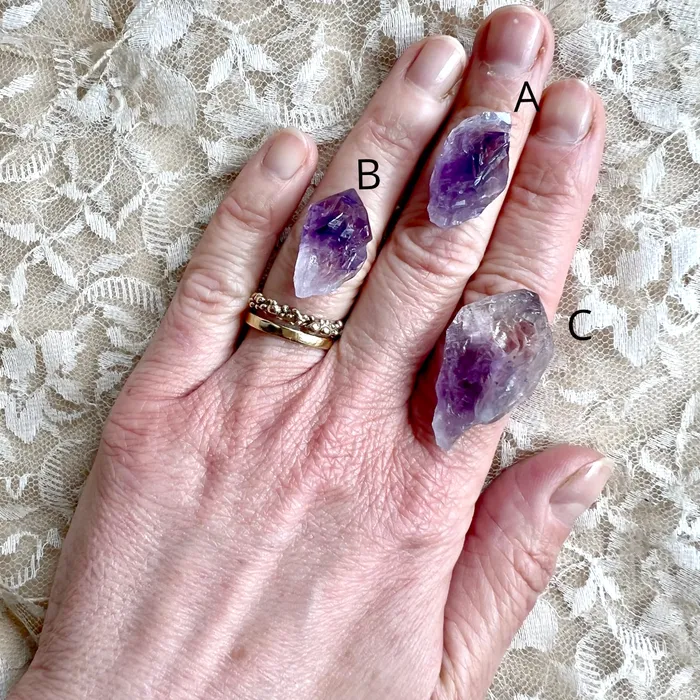 Amethyst Tip Ring Giardinoblu Rings
