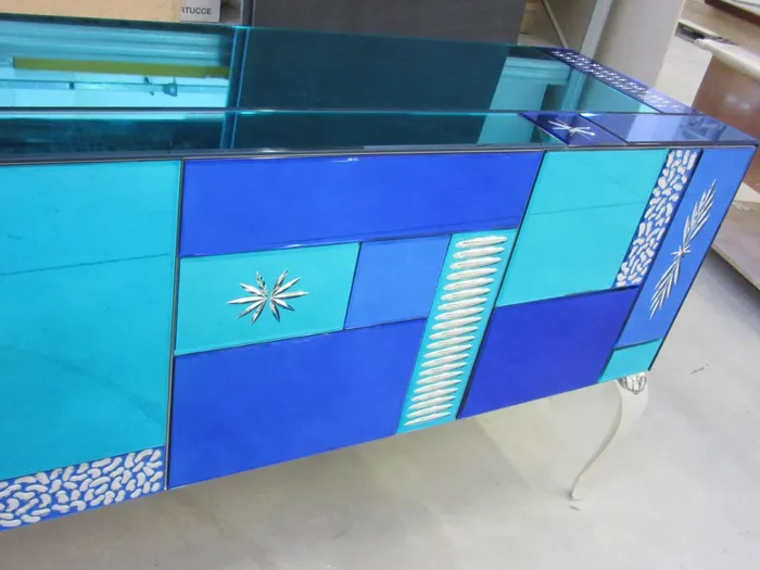 Earrings MuranoVItrum Home Decor Good Mood Green Sideboard Art 7020