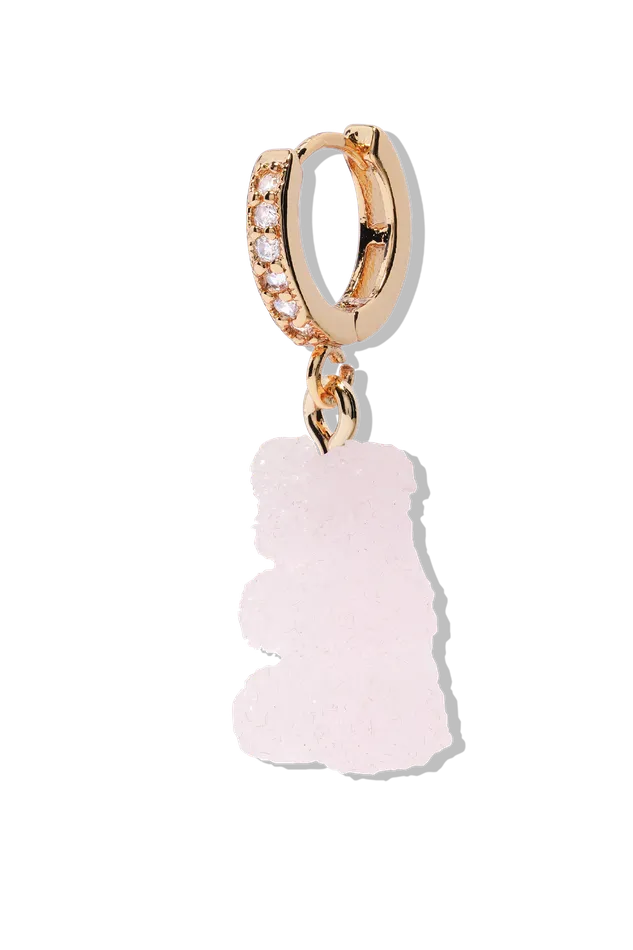 Fizzy Nostalgia Bear hoop Strawberry Crystal Haze Jewelry EU Earrings