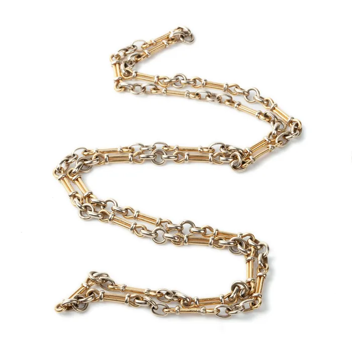 Gold Chain and Diamond Ring Bell Bird Antiques Rings