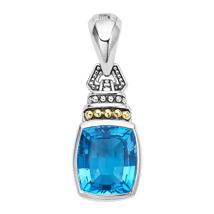 LAGOS Necklaces Caviar Color Swiss Blue Topaz Pendant