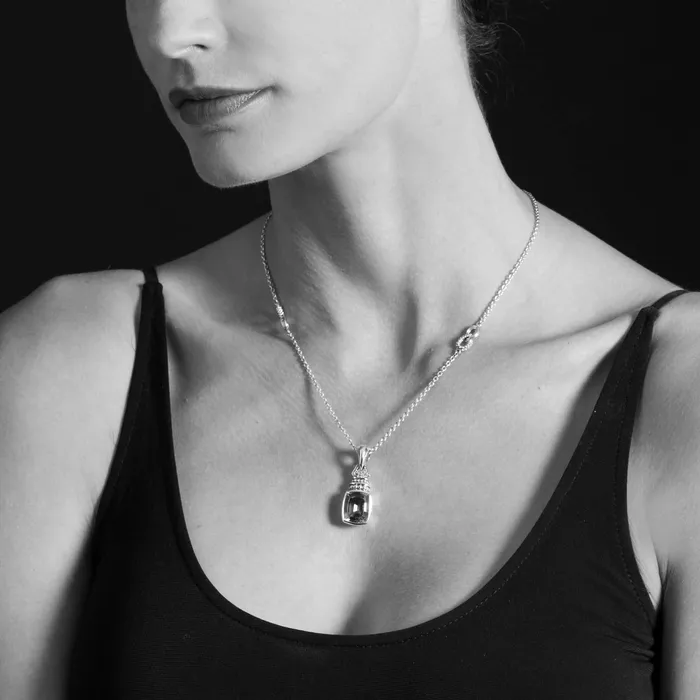 LAGOS Necklaces Caviar Color Swiss Blue Topaz Pendant