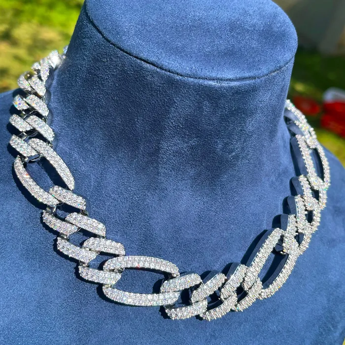 Necklaces Elite Fusion 15MM Elite Fusion Iced Out Diamond Necklace Chain