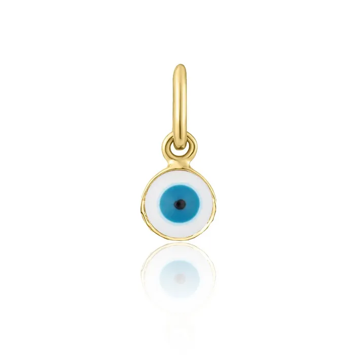 Necklaces NicoleHD Jewelry Gold And Enamel Evil Eye Charm