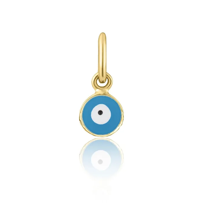 Necklaces NicoleHD Jewelry Gold And Enamel Evil Eye Charm Necklaces NicoleHD Jewelry Gold And Enamel Evil Eye Charm