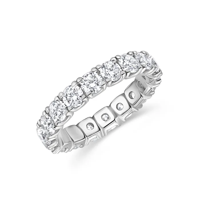 Polachecks Collection U Prong Diamond Eternity Band 328tw Rings