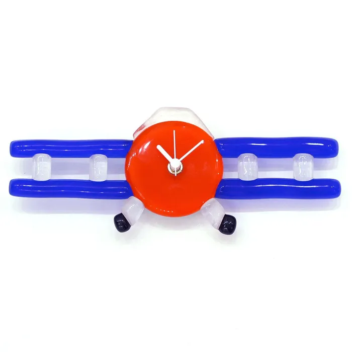 Wall clock Biplane Glass MuranoVitrum Earrings Wall clock Biplane Glass MuranoVitrum Earrings