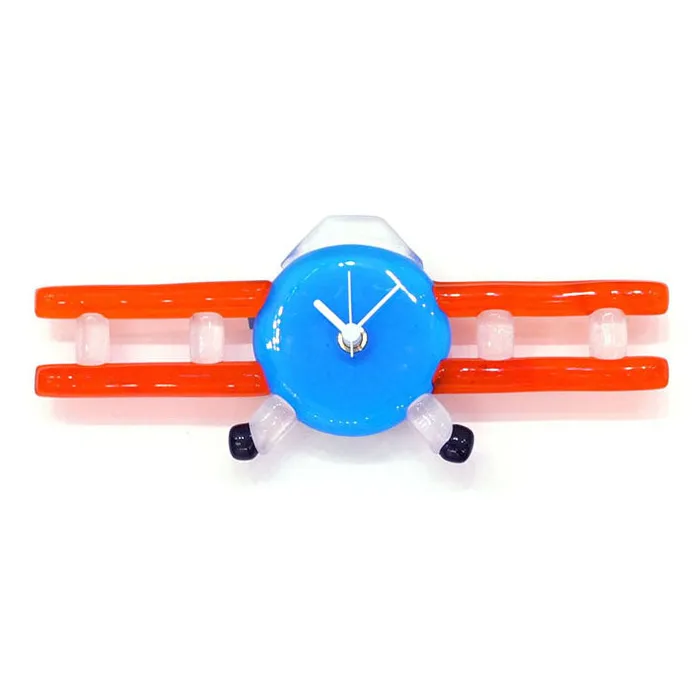 Wall clock Biplane Glass MuranoVitrum Earrings Wall clock Biplane Glass MuranoVitrum Earrings