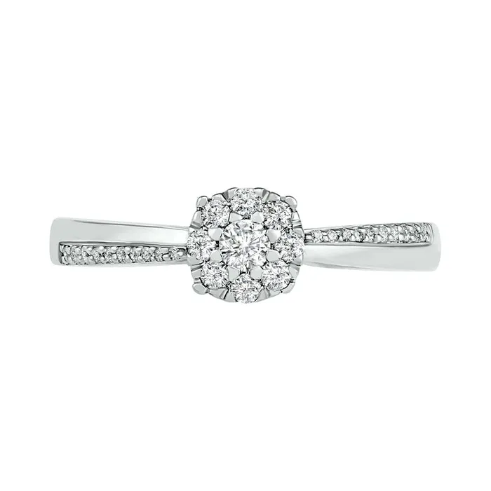033 CT TW Composite Natural Diamond Bridal Engagement Ring Set in Solid 10K White Gold Goldia Rings 033 CT TW Composite Natural Diamond Bridal Engagement Ring Set in Solid 10K White Gold Goldia Rings