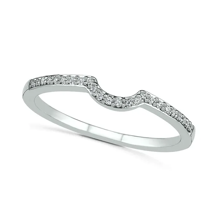 033 CT TW Composite Natural Diamond Bridal Engagement Ring Set in Solid 10K White Gold Goldia Rings 033 CT TW Composite Natural Diamond Bridal Engagement Ring Set in Solid 10K White Gold Goldia Rings