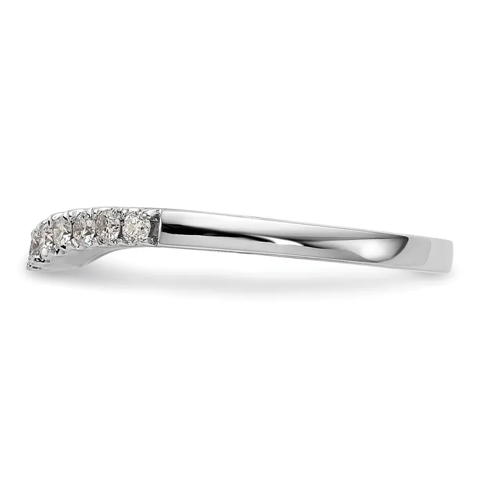 038ct CZ Solid Real 14K White Gold Wedding Wedding Band Ring Goldia Rings