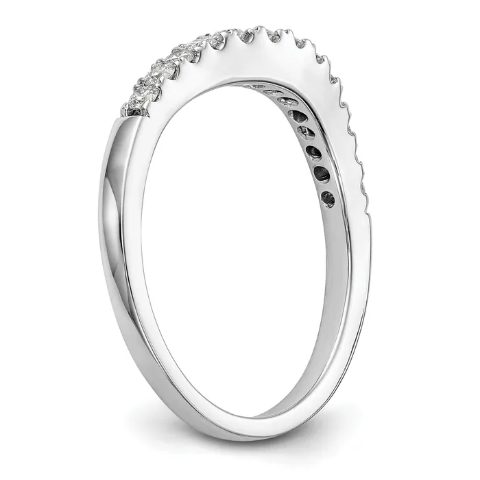 038ct CZ Solid Real 14K White Gold Wedding Wedding Band Ring Goldia Rings