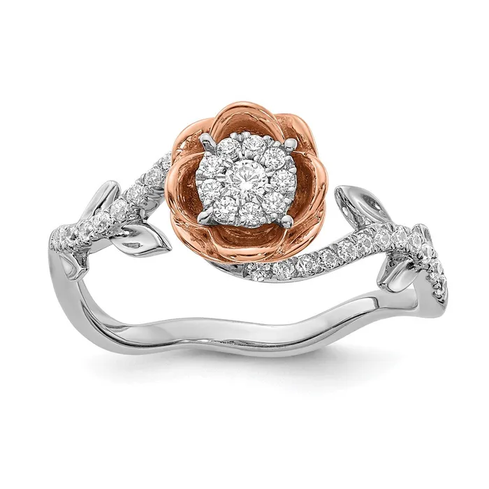 046ct CZ Solid Real 14k White Rose Gold Fashion Wedding Band Ring Goldia Rings 046ct CZ Solid Real 14k White Rose Gold Fashion Wedding Band Ring Goldia Rings