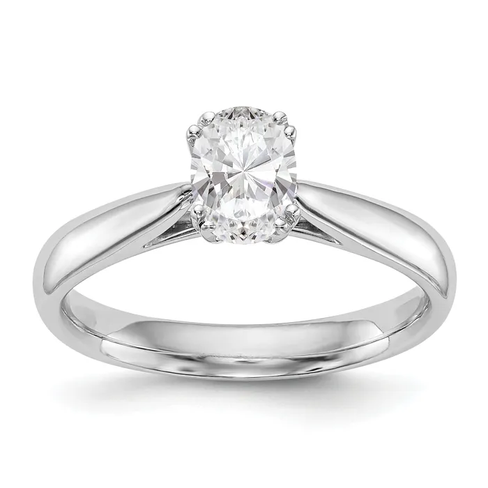 050ct CZ Solid Real 14K White Gold Oval Solitaire Engagement Ring Polished Engagement Ring Goldia Rings 050ct CZ Solid Real 14K White Gold Oval Solitaire Engagement Ring Polished Engagement Ring Goldia Rings
