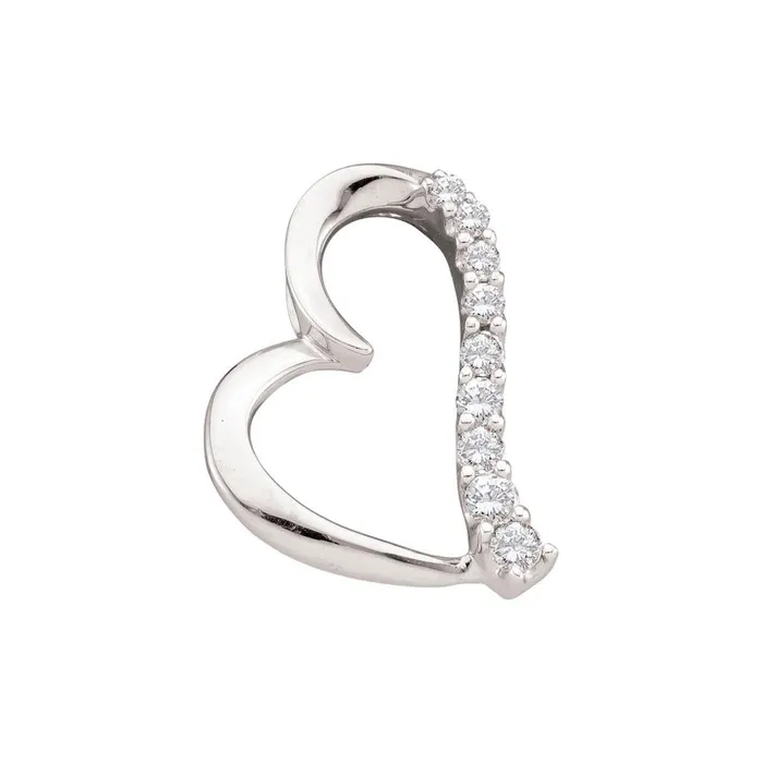 14CTDiamond HEART PENDANT gndatlanta Necklaces