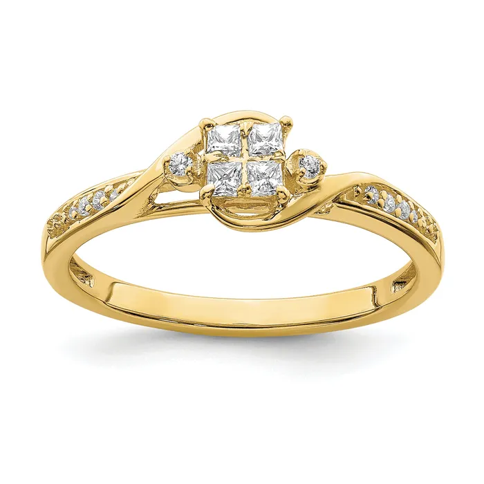 10k Yellow Gold 16 Ct Lab Grown Diamond VSSI G Cluster Engagement Ring Goldia Rings 10k Yellow Gold 16 Ct Lab Grown Diamond VSSI G Cluster Engagement Ring Goldia Rings