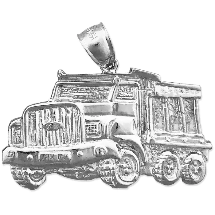 14K Gold 33MM Dump Truck Pendant Goldia PreStyled Sets