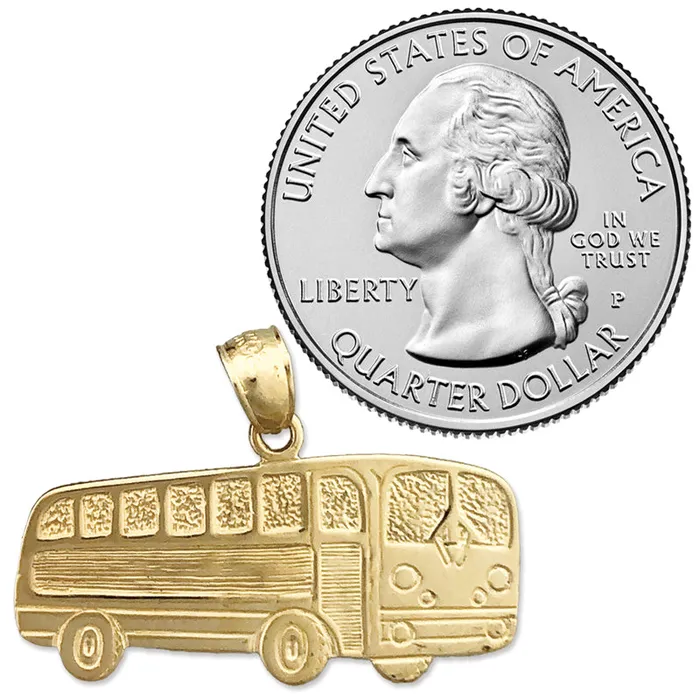 14K Gold Bus Pendant Goldia PreStyled Sets