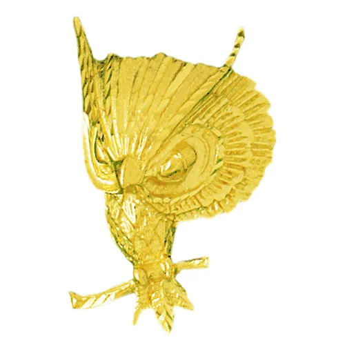 14K Gold Owl Fledgling Pendant Goldia PreStyled Sets