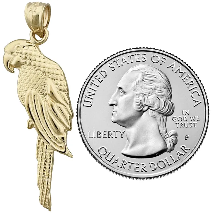 14K Gold Parrot Pendant Goldia PreStyled Sets