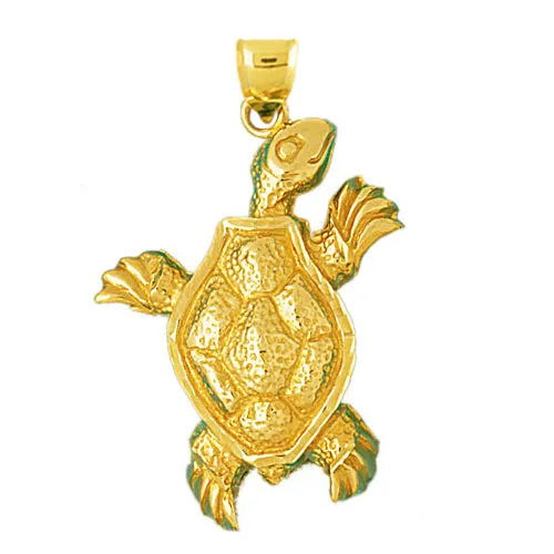 14K Gold Sea Life Turtle Pendant Goldia PreStyled Sets