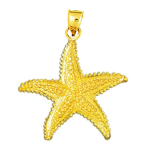 14K Gold Sealife Starfish Pendant Goldia PreStyled Sets