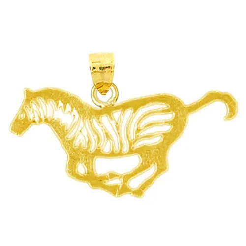 14K Gold Silhouette Zebra Pendant Goldia PreStyled Sets