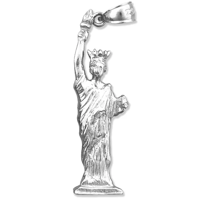14K Gold Statue Of Liberty Pendant Goldia Necklaces