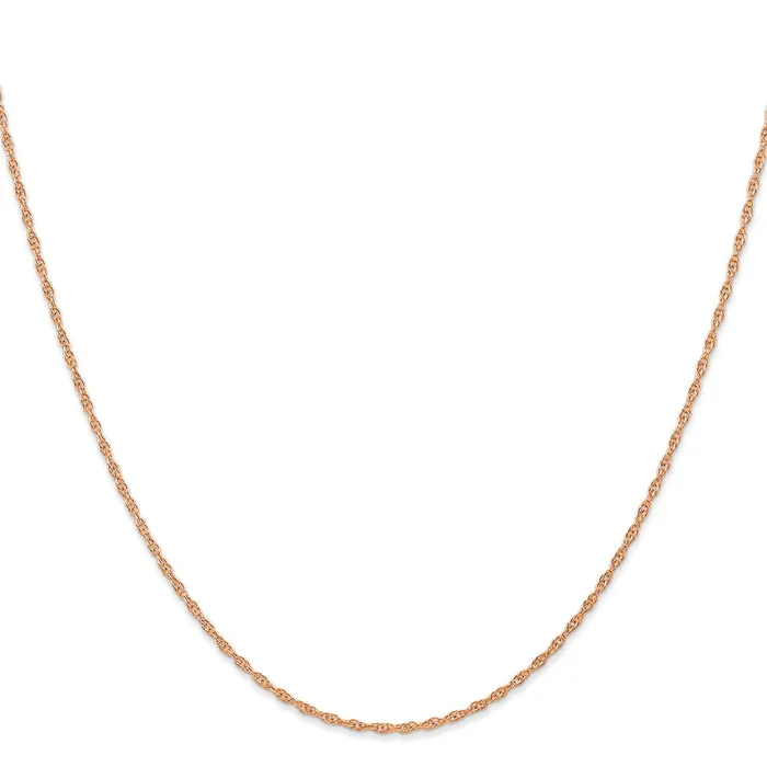 14K Rose Gold 24 inch Carded 115mm Cable Rope with Spring Ring Clasp Chain Necklace QGold Necklaces 14K Rose Gold 24 inch Carded 115mm Cable Rope with Spring Ring Clasp Chain Necklace QGold Necklaces